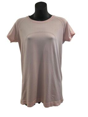 Lululemon Light Pink Swiftly Tech 2.0 Mesh Short Sleeve Athletic Tee Women's 8